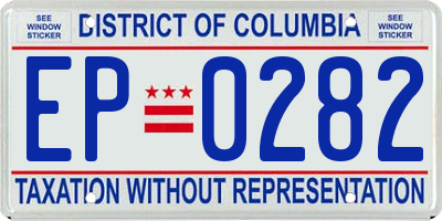 DC license plate EP0282