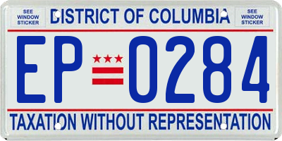 DC license plate EP0284