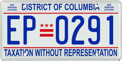 DC license plate EP0291