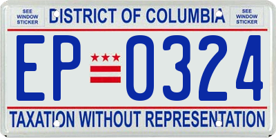 DC license plate EP0324