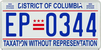 DC license plate EP0344