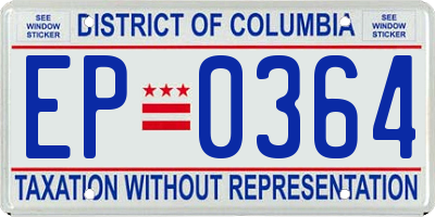 DC license plate EP0364