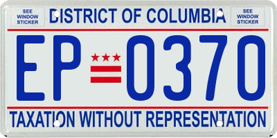 DC license plate EP0370
