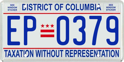 DC license plate EP0379
