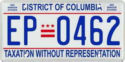 DC license plate EP0462