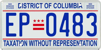 DC license plate EP0483