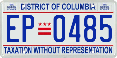 DC license plate EP0485