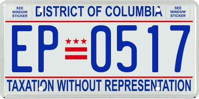 DC license plate EP0517