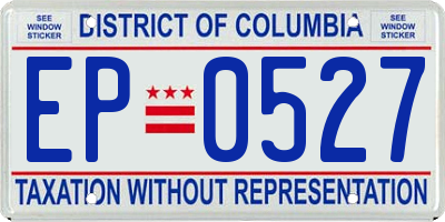 DC license plate EP0527