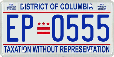DC license plate EP0555