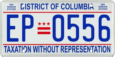 DC license plate EP0556