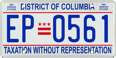 DC license plate EP0561