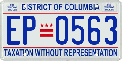 DC license plate EP0563