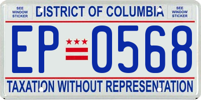 DC license plate EP0568