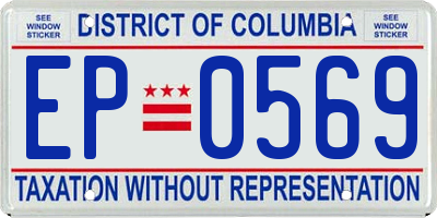 DC license plate EP0569