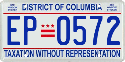 DC license plate EP0572