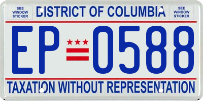 DC license plate EP0588