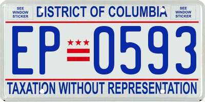 DC license plate EP0593