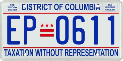 DC license plate EP0611