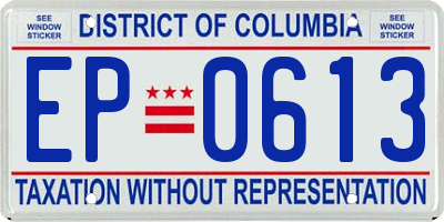 DC license plate EP0613