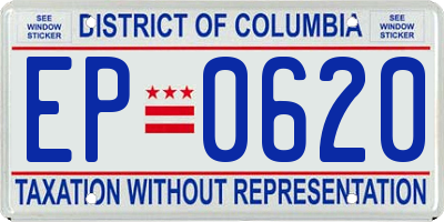 DC license plate EP0620