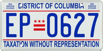 DC license plate EP0627