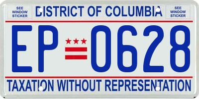 DC license plate EP0628