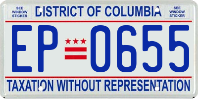 DC license plate EP0655