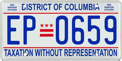 DC license plate EP0659