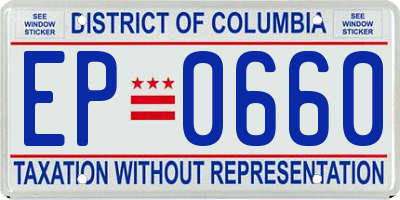 DC license plate EP0660