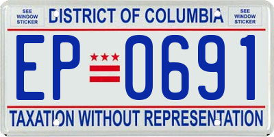 DC license plate EP0691