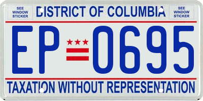 DC license plate EP0695