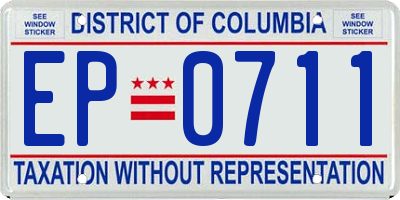 DC license plate EP0711