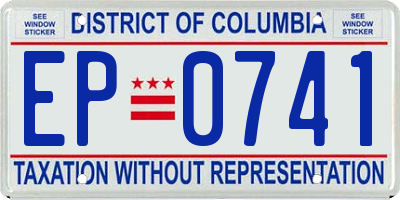 DC license plate EP0741