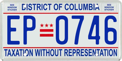 DC license plate EP0746