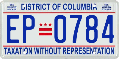 DC license plate EP0784