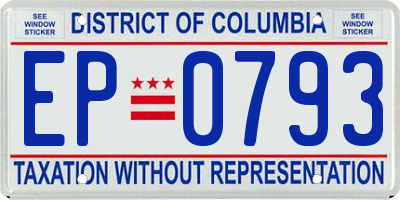DC license plate EP0793