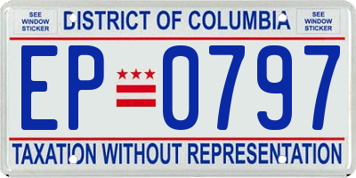 DC license plate EP0797