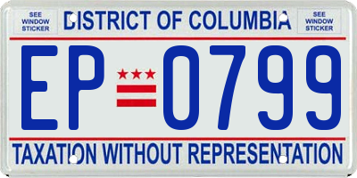 DC license plate EP0799