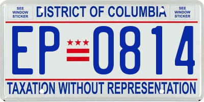 DC license plate EP0814