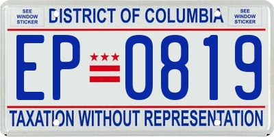 DC license plate EP0819