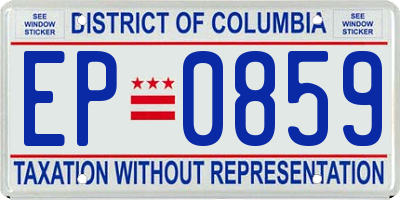 DC license plate EP0859
