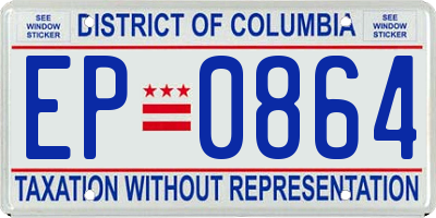 DC license plate EP0864