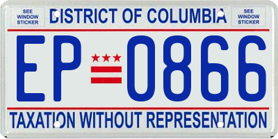 DC license plate EP0866