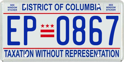 DC license plate EP0867