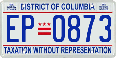 DC license plate EP0873