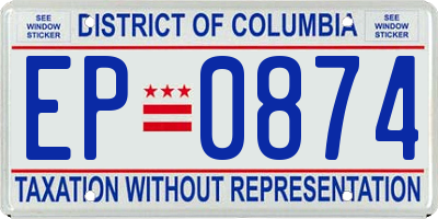 DC license plate EP0874