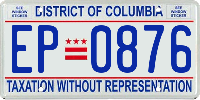 DC license plate EP0876