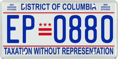 DC license plate EP0880