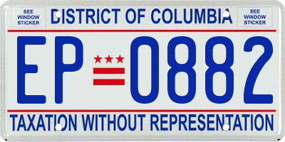 DC license plate EP0882